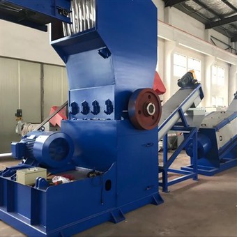 PP PE bottle crushing washing recycling machine .